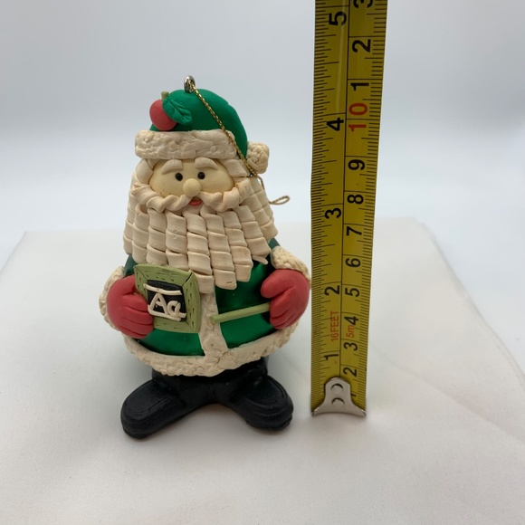 Vintage Handmade Christmas Teacher Santa Claus Retro Christmas Ornament - Picture 13 of 13